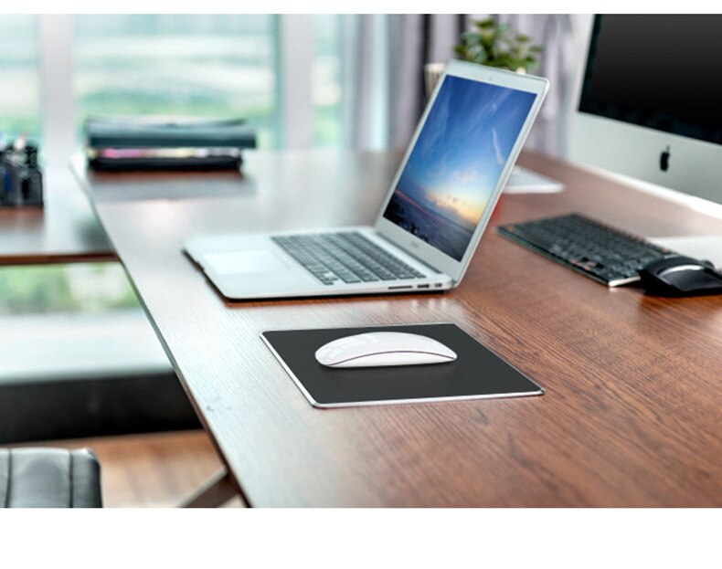 Aluminum Alloy Smooth Mouse Pad 240x180/300mm Hard Metal Slim Desk Mat Rubber Anti-slip Bottom Speed Control Mousepad For Gaming Aluminum Alloy Smooth Mouse Pad 240x180/300mm Hard Metal Slim Desk Mat Rubber Anti-slip Bottom Speed Control Mousepad For Gaming