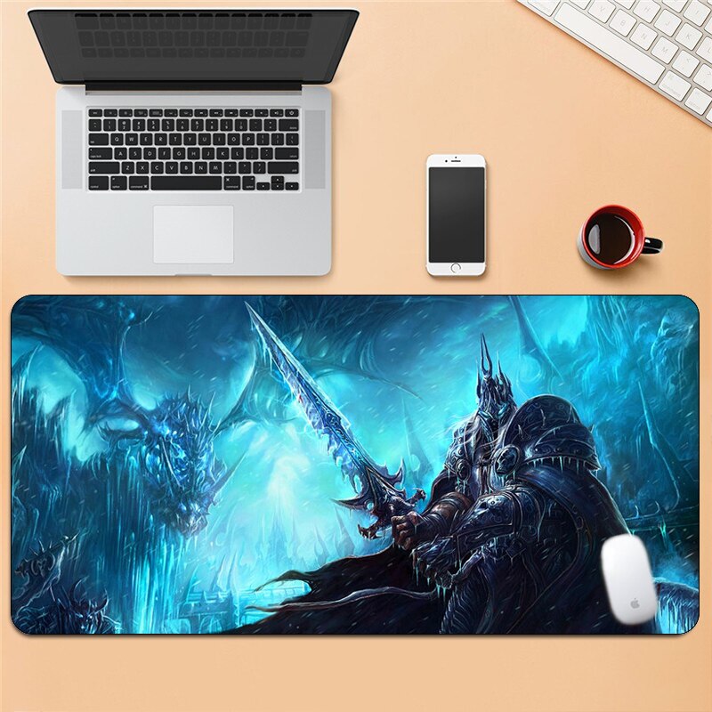 World of Warcraft 900x400 Large Gaming Mouse Pad Gamer XL Mat Grande WOW Lich King Computer Mousepad Otaku Desk Mat For Cs go World of Warcraft 900x400 Large Gaming Mouse Pad Gamer XL Mat Grande WOW Lich King Computer Mousepad Otaku Desk Mat For Cs go