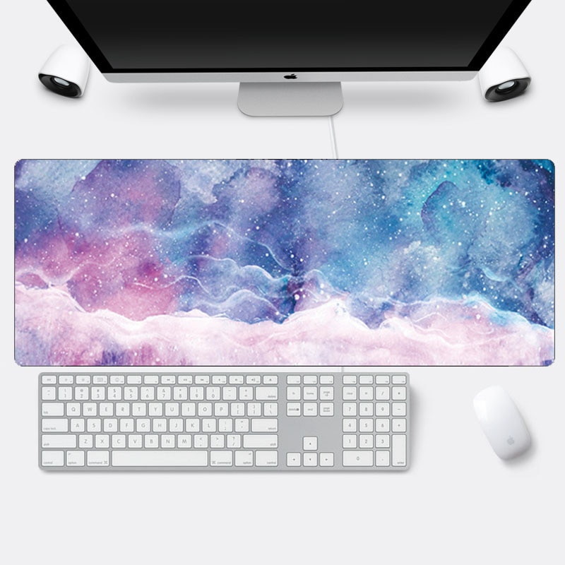 Marble Mouse Pad 800x300mm XL Office Desk Laptop Computer Keyboard Game ...