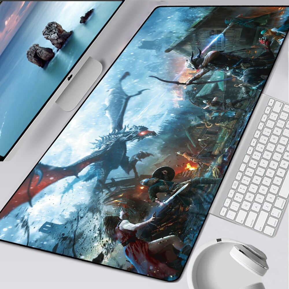 90X40 Cool Computer Gaming Mouse Pad XXL Large Rubber Mousepad Locking ...