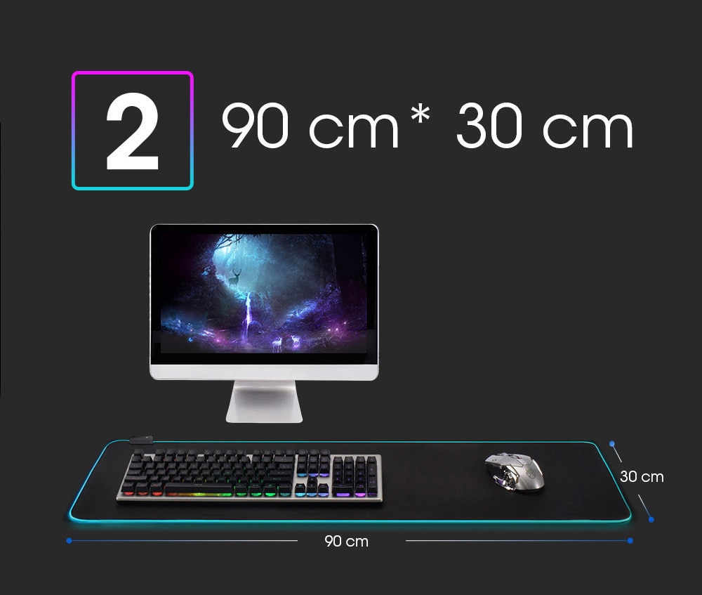 LED Light Mousepad RGB Keyboard Cover Desk-mat Colorful Surface Mouse Pad Waterproof Multi-size World Computer Gamer CS Dota LED Light Mousepad RGB Keyboard Cover Desk-mat Colorful Surface Mouse Pad Waterproof Multi-size World Computer Gamer CS Dota