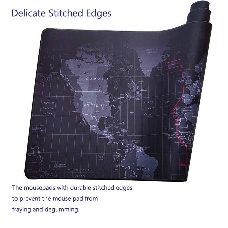 Gaming Computer Mouse Pad Large World Map Mouse Mat Big Desk Mat Non-Slip Rubber Base Mousepad for Laptop PC Game Waterproof Gaming Computer Mouse Pad Large World Map Mouse Mat Big Desk Mat Non-Slip Rubber Base Mousepad for Laptop PC Game Waterproof