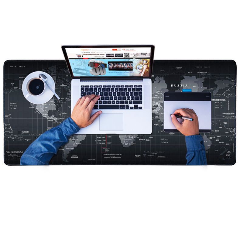 Gaming Computer Mouse Pad Large World Map Mouse Mat Big Desk Mat Non-Slip Rubber Base Mousepad for Laptop PC Game Waterproof Gaming Computer Mouse Pad Large World Map Mouse Mat Big Desk Mat Non-Slip Rubber Base Mousepad for Laptop PC Game Waterproof