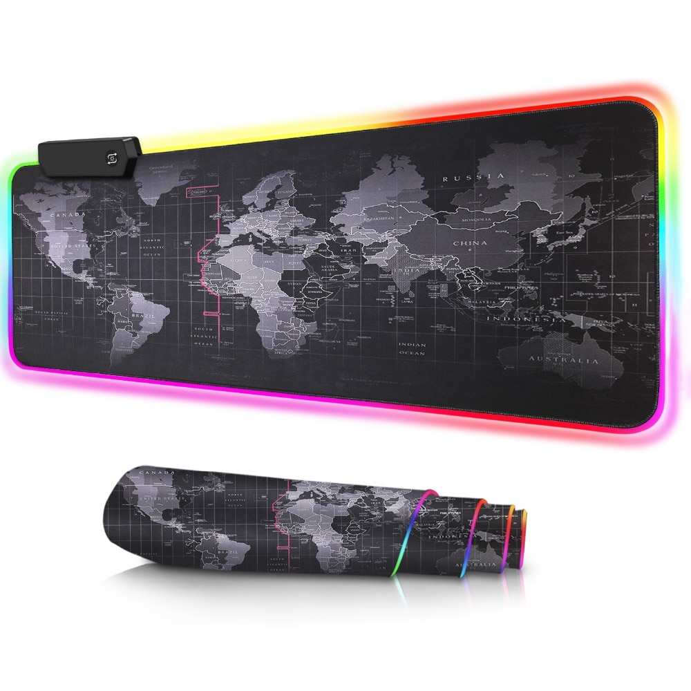 Gaming Mouse Pad Computer Mousepad Large Mouse Pad Gamer RGB World Map Big Mouse Carpet PC Desk RGB Mat Gaming Mouse Pad Computer Mousepad Large Mouse Pad Gamer RGB World Map Big Mouse Carpet PC Desk RGB Mat
