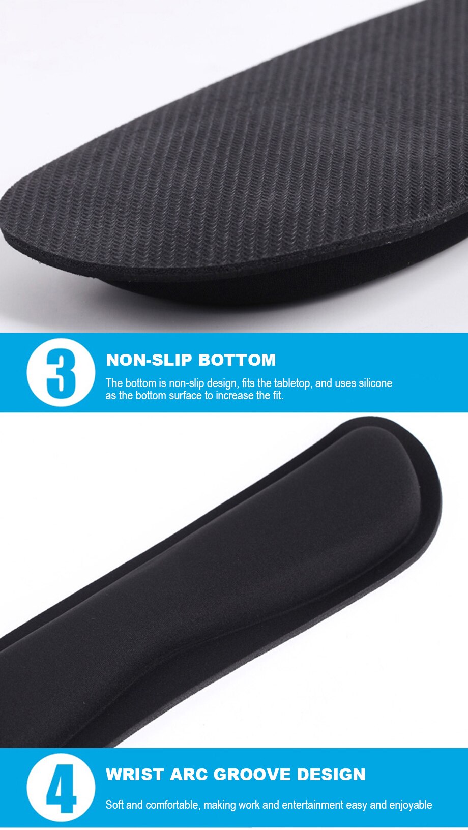 Mechanical Keyboard Wrist Rest Pad Mouse Wrist Rest Pad Ergonomic Memory Foam Set Comfort Mouse Pad For Office Computer Laptop Mechanical Keyboard Wrist Rest Pad Mouse Wrist Rest Pad Ergonomic Memory Foam Set Comfort Mouse Pad For Office Computer Laptop
