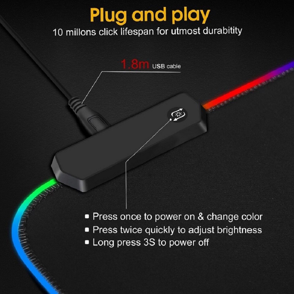 Gaming Mouse Pad RGB Large Mouse Pad Gamer Big Mouse Mat Computer Mousepad Led Backlight XXL Surface Mause Pad Keyboard Desk Mat Gaming Mouse Pad RGB Large Mouse Pad Gamer Big Mouse Mat Computer Mousepad Led Backlight XXL Surface Mause Pad Keyboard Desk Mat