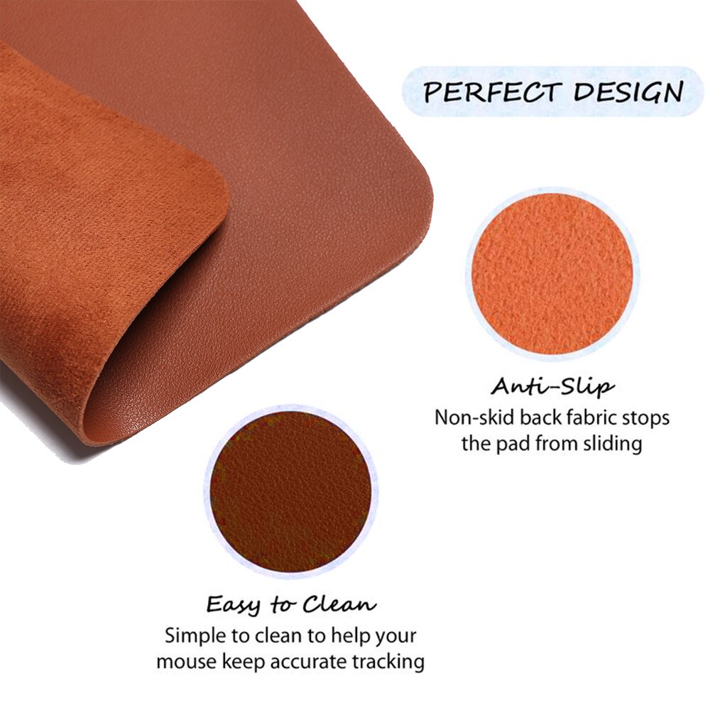 PU Leather Mouse Pad Laptop Computer Desk Mat Home Office Waterproof Anti-slip Modern Keyboard Mice Pad Writing Mat PU Leather Mouse Pad Laptop Computer Desk Mat Home Office Waterproof Anti-slip Modern Keyboard Mice Pad Writing Mat