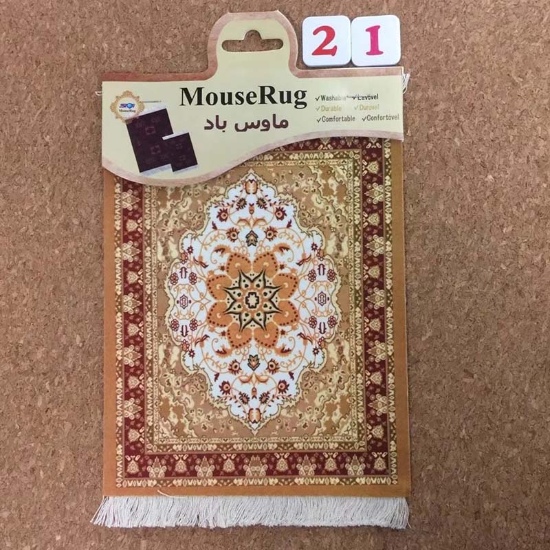 Mairuige Persian Mini Woven Rug Mat Mousepad Retro Style Carpet Pattern Cup Mouse Pad with Fring Home Office Table Decor Craft Mairuige Persian Mini Woven Rug Mat Mousepad Retro Style Carpet Pattern Cup Mouse Pad with Fring Home Office Table Decor Craft