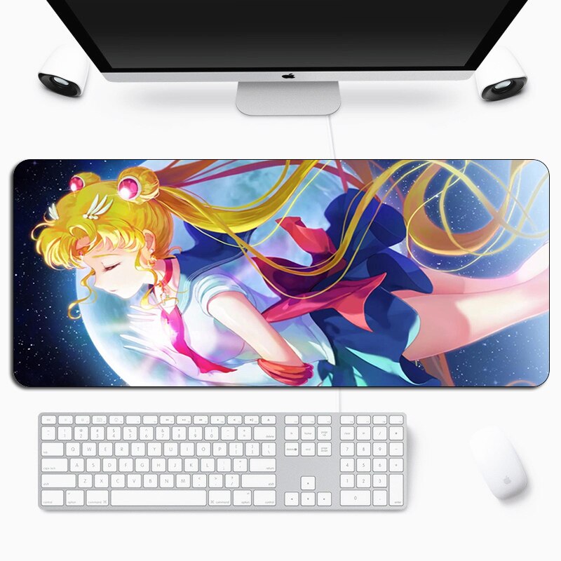 Anime Sailor Moon Big Mouse Pad Large Rubber Gaming Mat Speed Kawaii XL MousePad Keyboard Locking Edge Otaku Computer Desk Pad Anime Sailor Moon Big Mouse Pad Large Rubber Gaming Mat Speed Kawaii XL MousePad Keyboard Locking Edge Otaku Computer Desk Pad