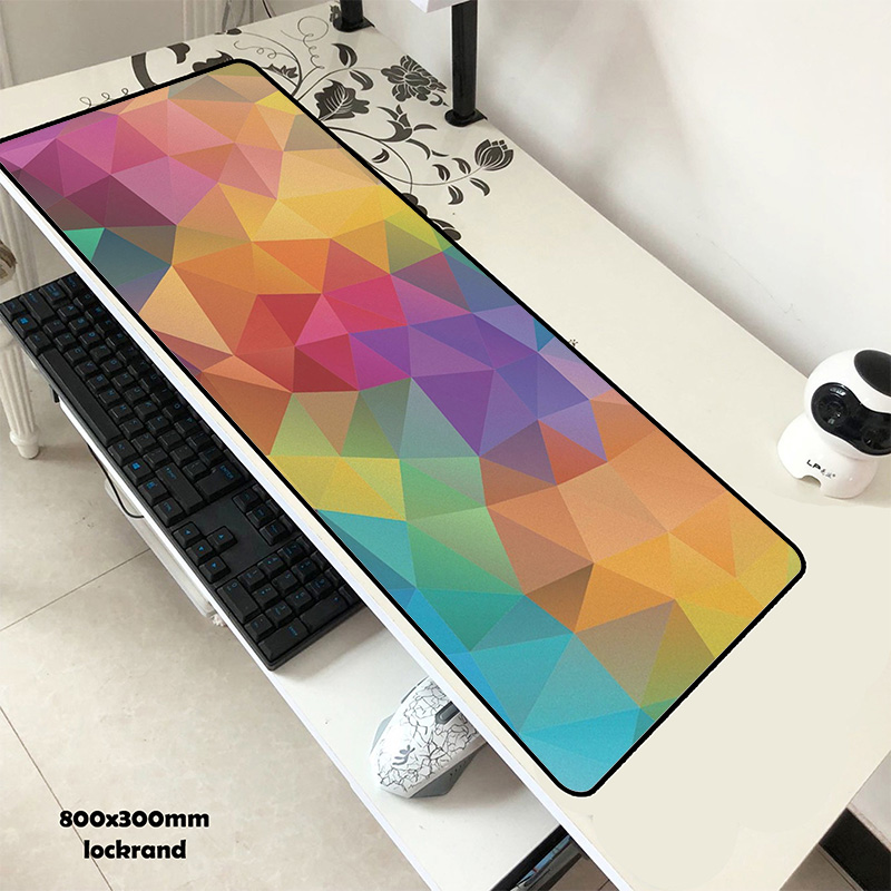 geometric mouse pad gel 80x30cm pad to mouse locrkand computer mousepad ...