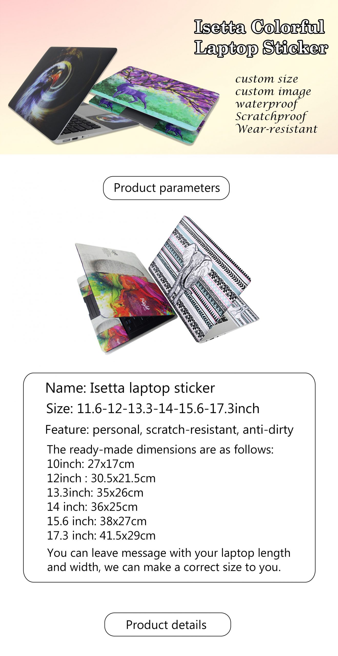 15.6 Laptop Skin Sticker 14 Notebook Computer Sticker Decal For Macbook Air Pro Retina 13 Macbook 11 13 15 17 inch 15.6 Laptop Skin Sticker 14 Notebook Computer Sticker Decal For Macbook Air Pro Retina 13 Macbook 11 13 15 17 inch