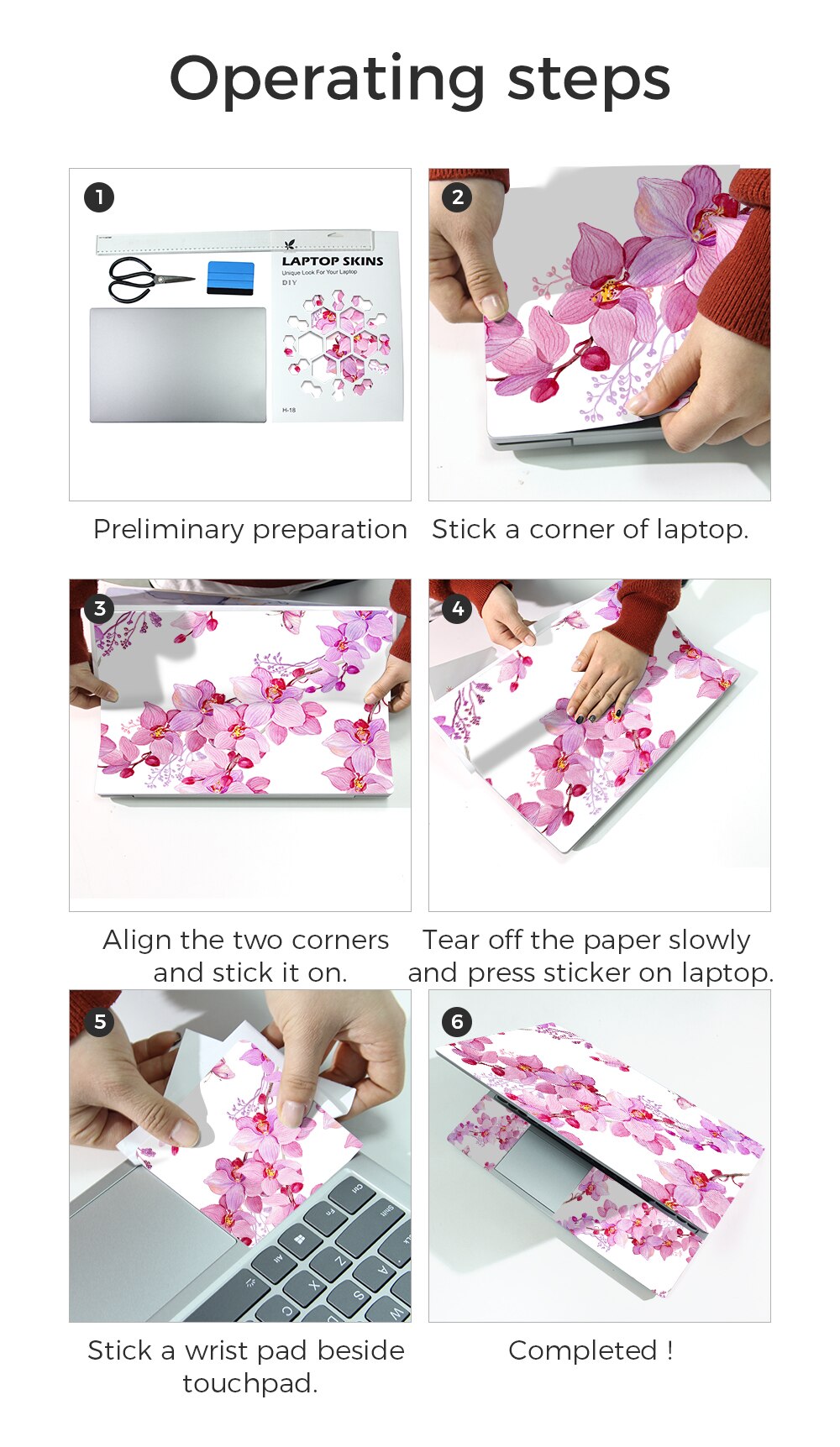Beautiful Flower Laptop Skin Sticker 13.3 Beautiful Flower Laptop Skin Sticker 13.3