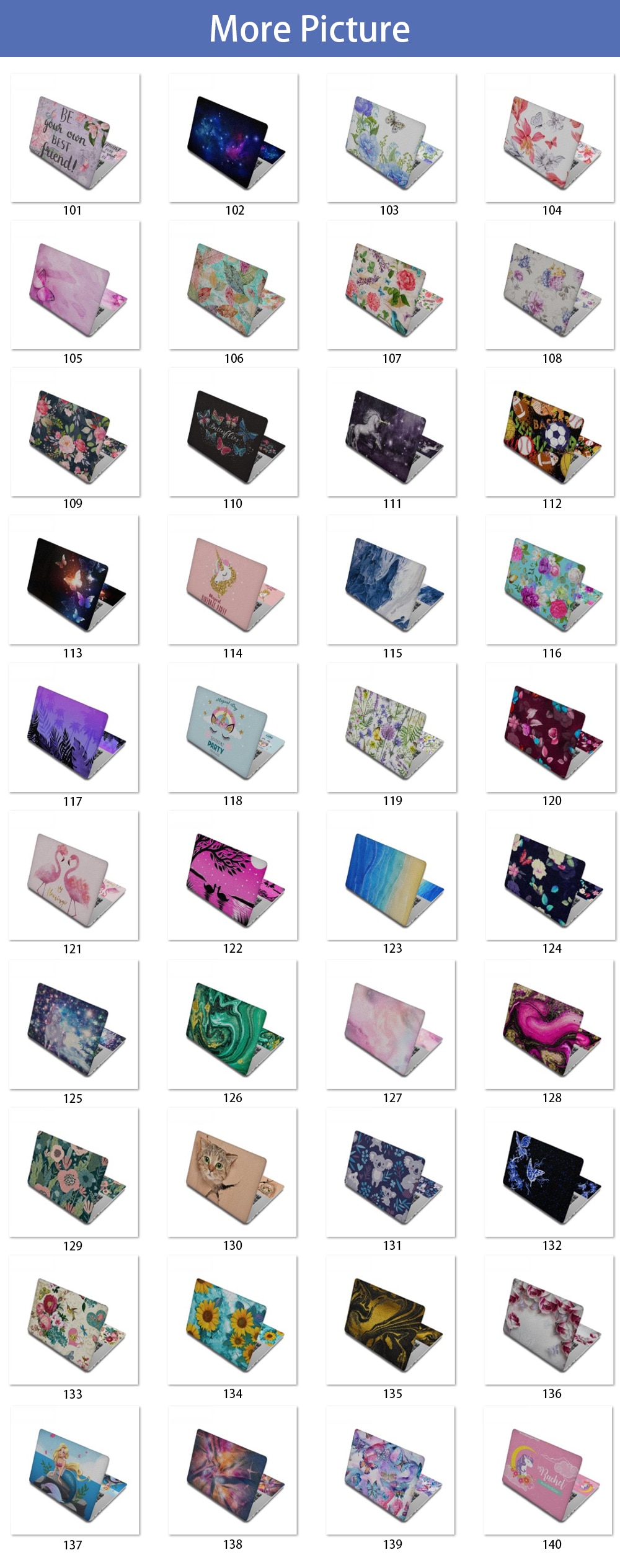 New Coloful Laptop Skin Notebook Sticker for 15