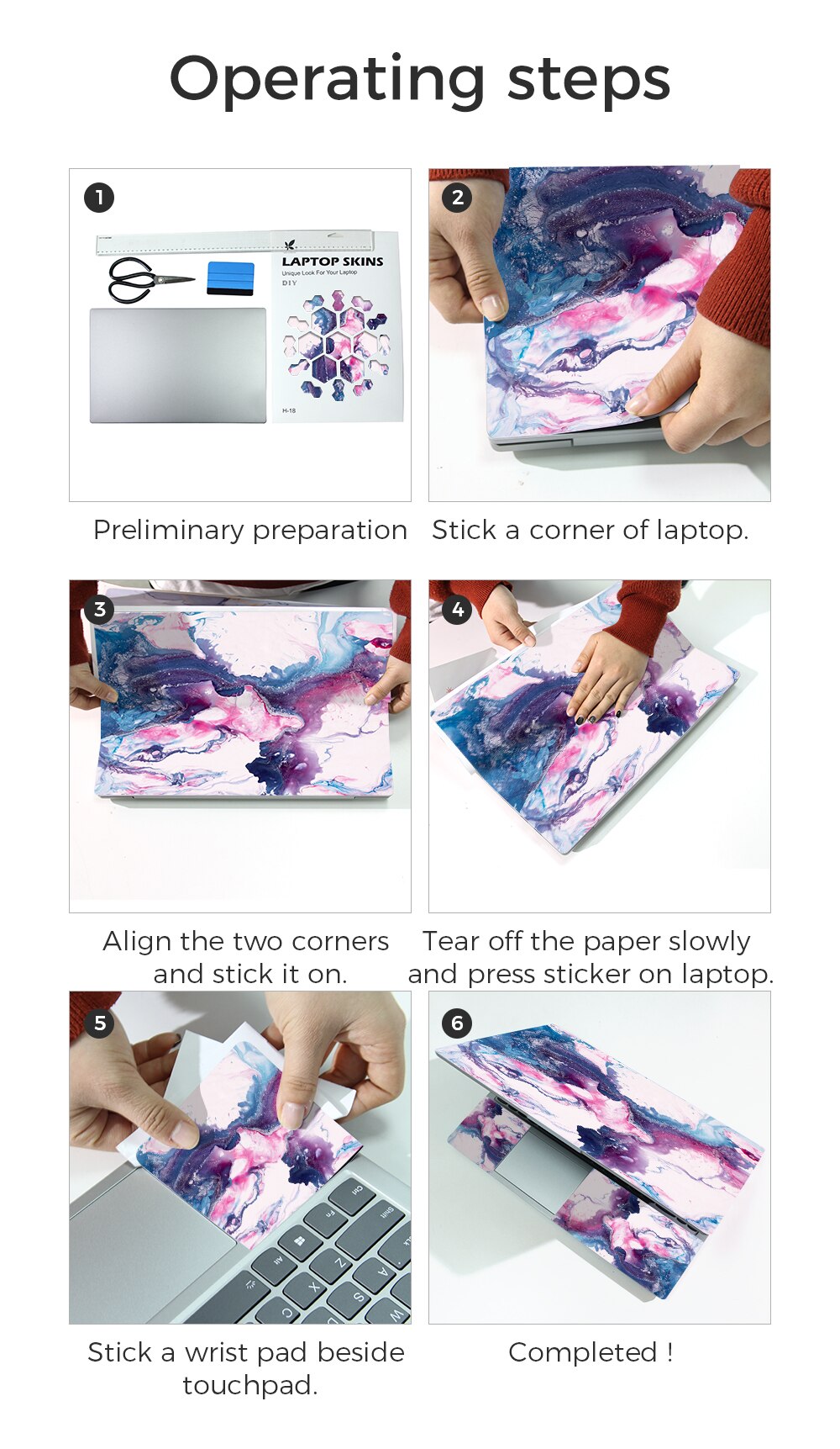 New Coloful Laptop Skin Notebook Sticker for 15