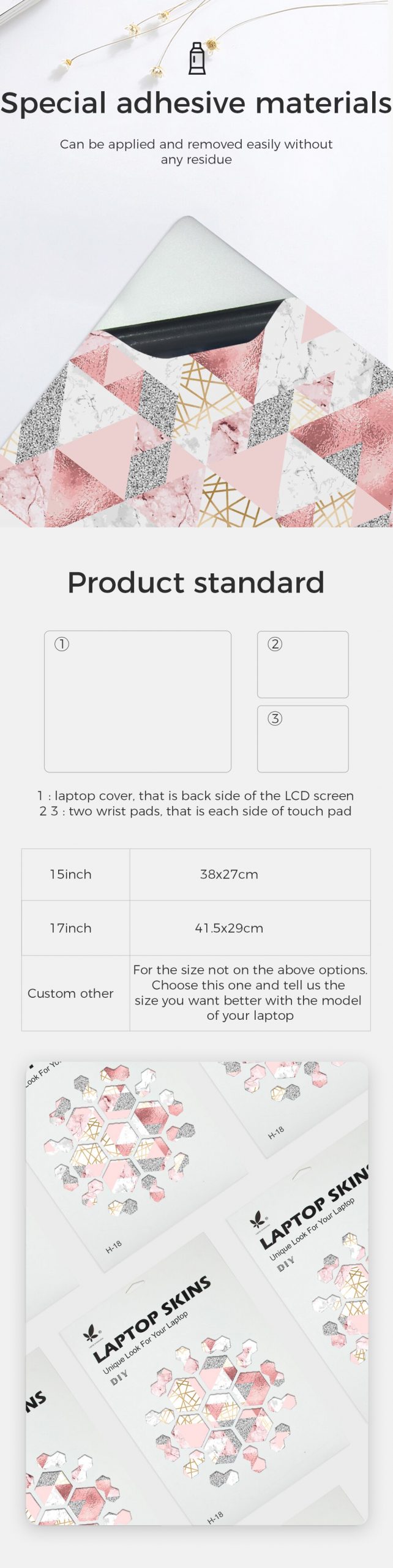 Laptop Skin Sticker Vinyl 15.6