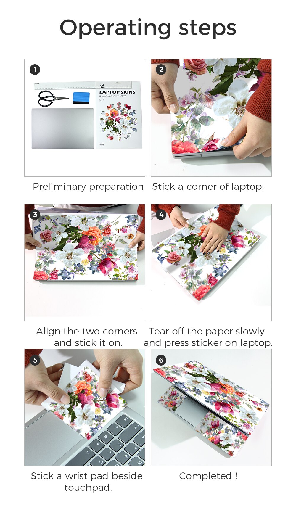 Flower Laptop Skin Notebook Sticker 15.6 Flower Laptop Skin Notebook Sticker 15.6
