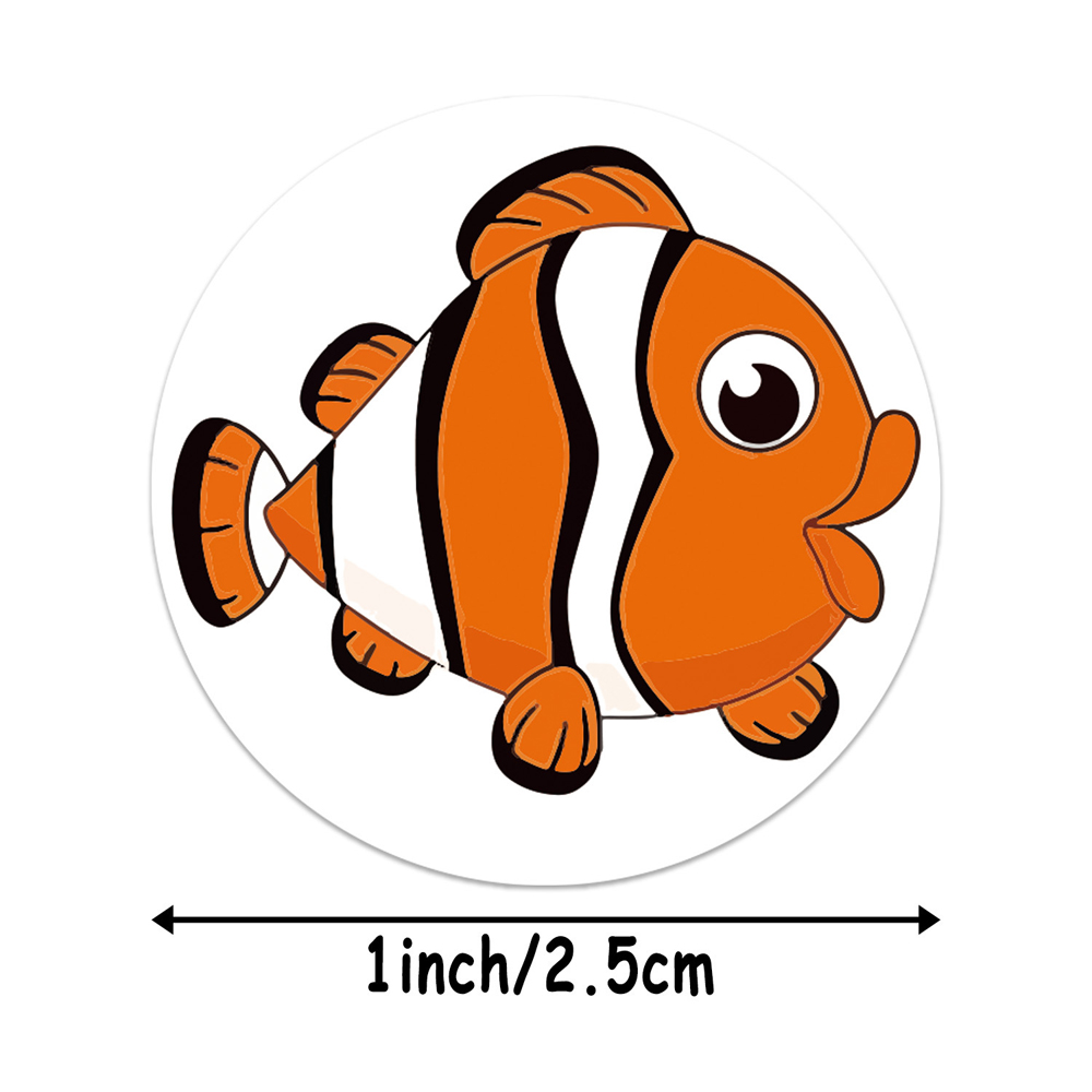 100-500pcs Children's Reward Motivation Sticker Marine Animal Creative School Supplies 2.5cm Round Toy Cognitive Sticker 100-500pcs Children's Reward Motivation Sticker Marine Animal Creative School Supplies 2.5cm Round Toy Cognitive Sticker