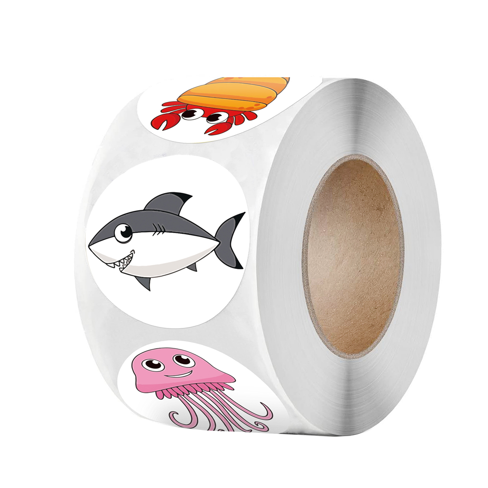100-500pcs Children's Reward Motivation Sticker Marine Animal Creative School Supplies 2.5cm Round Toy Cognitive Sticker 100-500pcs Children's Reward Motivation Sticker Marine Animal Creative School Supplies 2.5cm Round Toy Cognitive Sticker