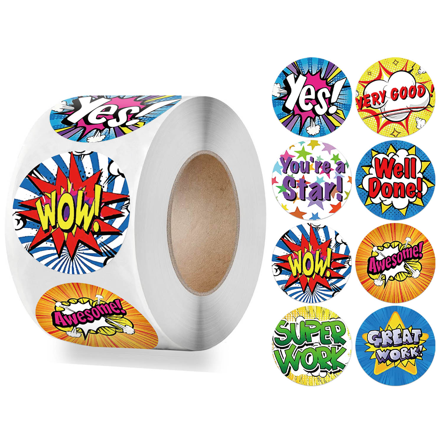500 pcs English Reward Stickers Roll Encouragement Sealing Labels for Kids Classic Toys 1 inch Motivational Stickers 500 pcs English Reward Stickers Roll Encouragement Sealing Labels for Kids Classic Toys 1 inch Motivational Stickers
