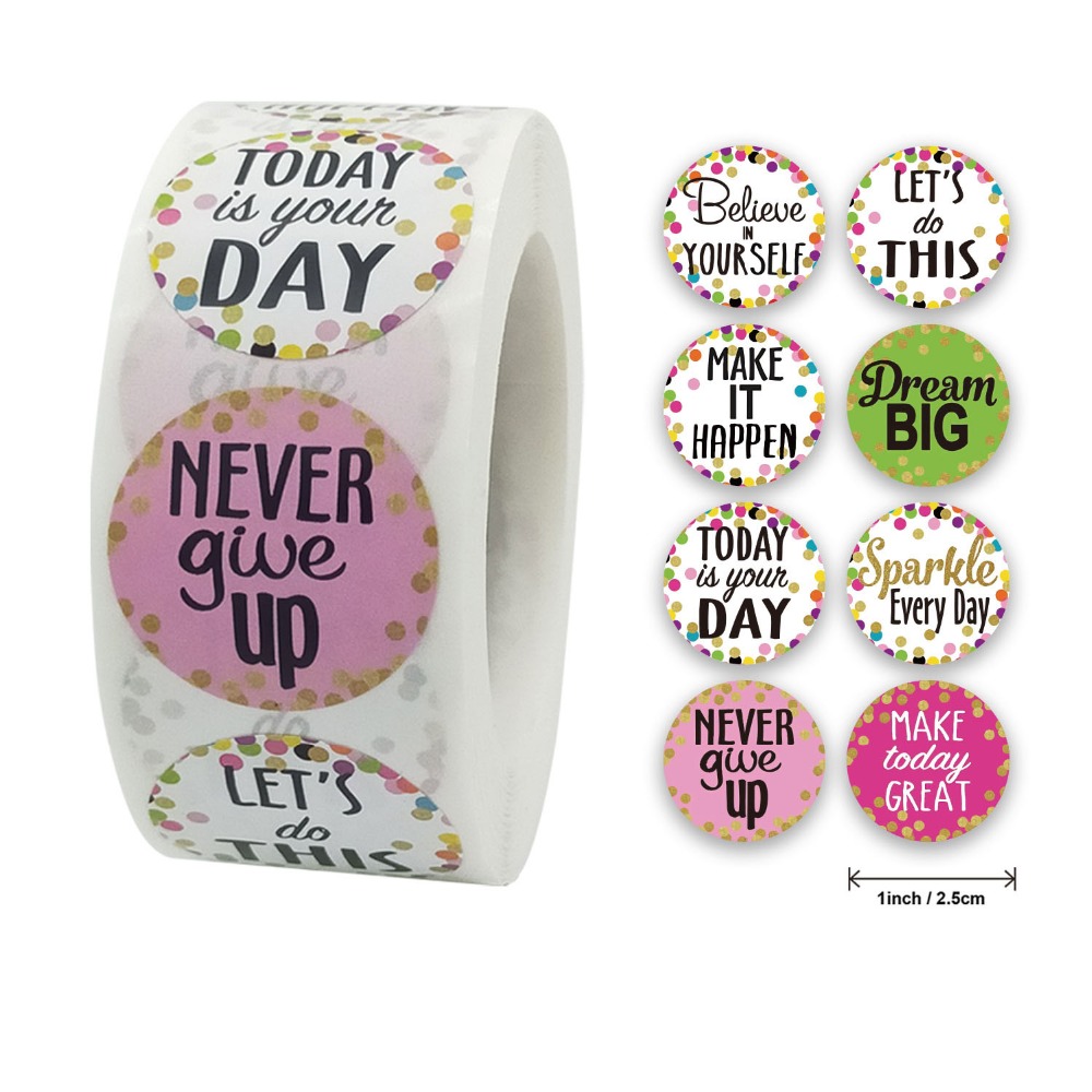 500pcs Reward Stickers Encouragement Sticker Roll for Kids Cute ...