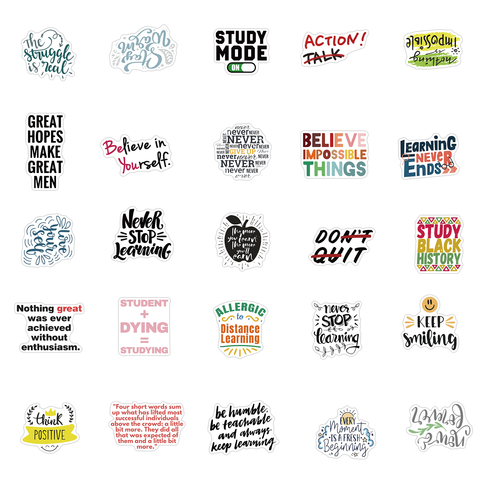 10/50Pcs Motivational Quotes Stickers Laptop Suitcase Graffiti Skateboard Phone Inspirational Phrases Sticker English Decal 10/50Pcs Motivational Quotes Stickers Laptop Suitcase Graffiti Skateboard Phone Inspirational Phrases Sticker English Decal