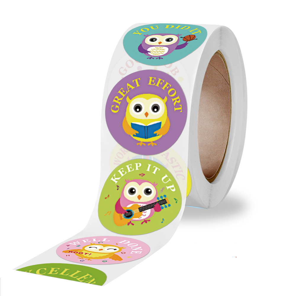 100-500pcs Reward Stickers for Kids Motivational Stickers with Cute Animals for Students Teachers Encouragement Sticker 100-500pcs Reward Stickers for Kids Motivational Stickers with Cute Animals for Students Teachers Encouragement Sticker