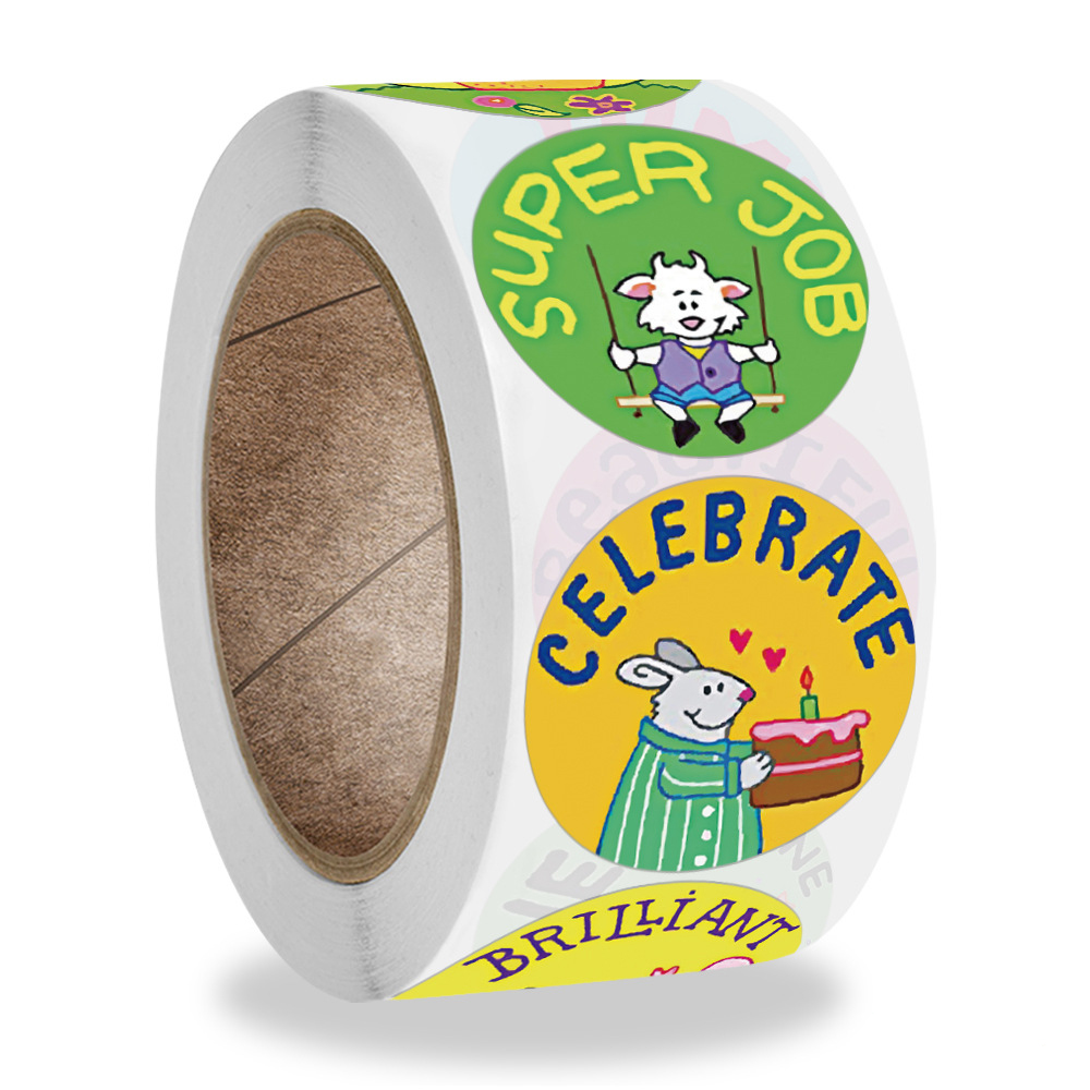 100-500pcs Reward Stickers for Kids Motivational Stickers with Cute Animals for Students Teachers Encouragement Sticker 100-500pcs Reward Stickers for Kids Motivational Stickers with Cute Animals for Students Teachers Encouragement Sticker
