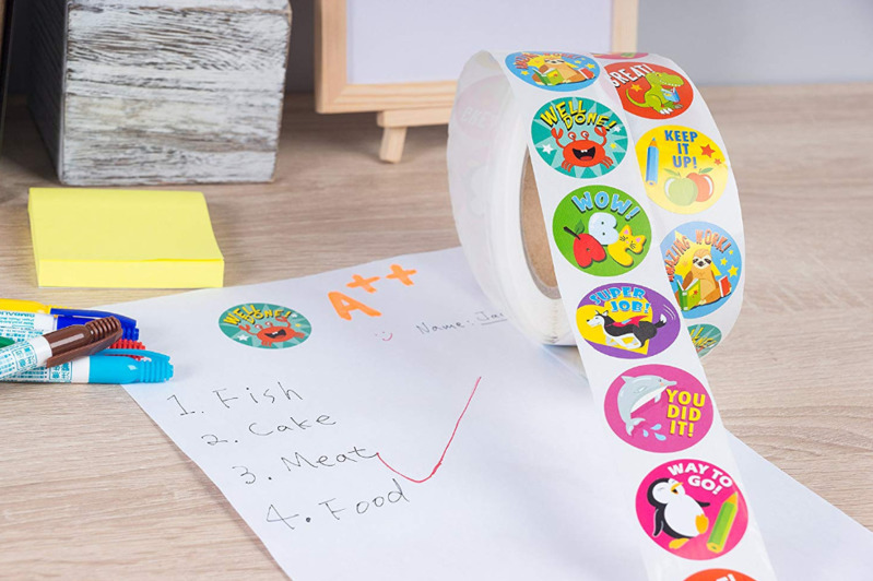 500Pcs/Set Reward Stickers Motivational Stickers Waterproof Roll Toys For Children Kids School Students Teachers Animal Labels 500Pcs/Set Reward Stickers Motivational Stickers Waterproof Roll Toys For Children Kids School Students Teachers Animal Labels