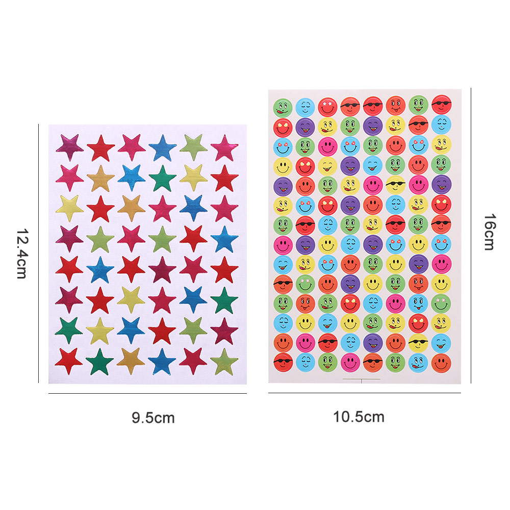 10PCS Motivational Reward Stickers Smiley Face Sticker Labels Kids Toys Laptop Car Toys Stickers Five-pointed Star Gold Sticker 10PCS Motivational Reward Stickers Smiley Face Sticker Labels Kids Toys Laptop Car Toys Stickers Five-pointed Star Gold Sticker