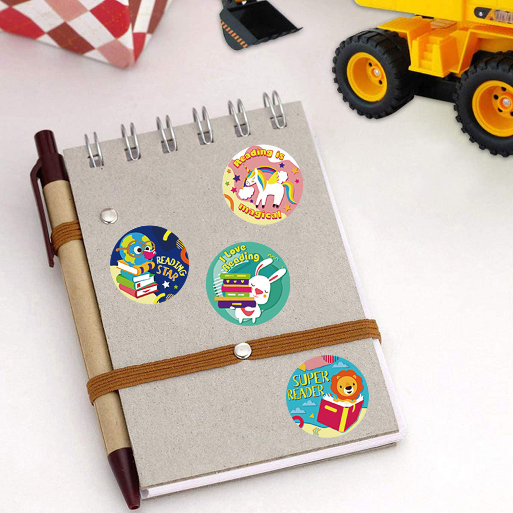 500pcs/Roll English Stickers Kids Toy Teacher Reward Stickers School Classroom Supplies Motivational Stickers For Children Gifts 500pcs/Roll English Stickers Kids Toy Teacher Reward Stickers School Classroom Supplies Motivational Stickers For Children Gifts