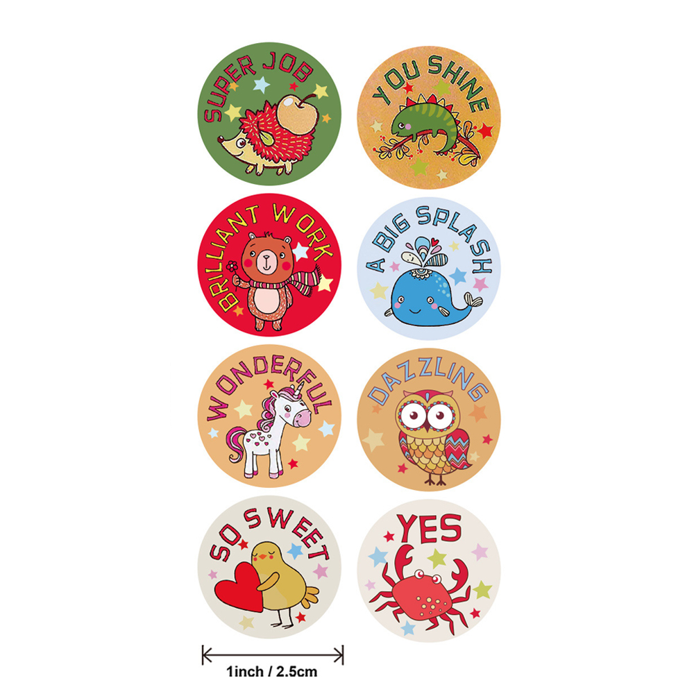 50-500 Pcs Reward Stickers Motivational Stickers Roll for Kids for School Reward Students Teachers Cute Animals Stickers Labels 50-500 Pcs Reward Stickers Motivational Stickers Roll for Kids for School Reward Students Teachers Cute Animals Stickers Labels