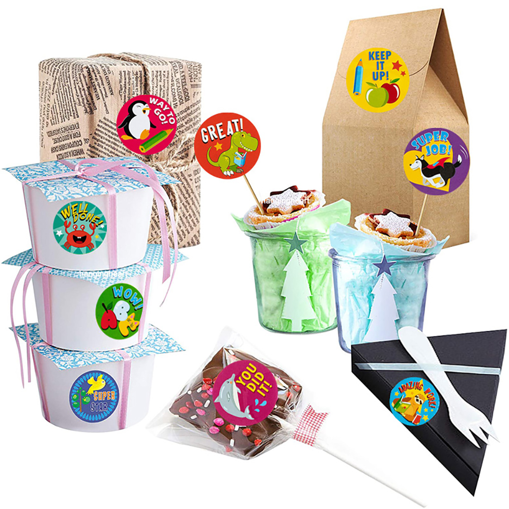 New 500 Pcs/Roll Reward Stickers Teachers Fun Motivational Incentive Stickers Kids Trendy Animal Meme Toys For Boys Girls Gifts New 500 Pcs/Roll Reward Stickers Teachers Fun Motivational Incentive Stickers Kids Trendy Animal Meme Toys For Boys Girls Gifts