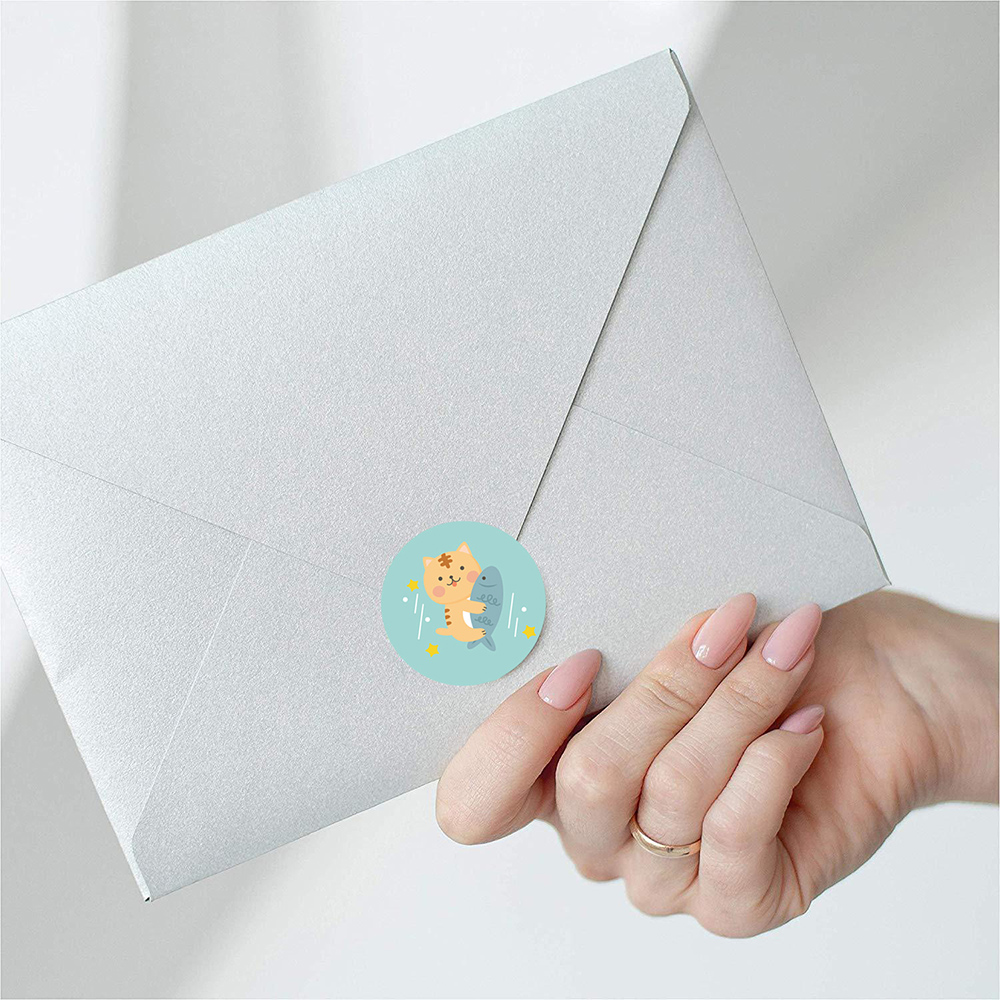 100-500pcs 1inch Cartoon Animal Children Sticker Label Thank You Cute Toy Game Sticker DIY Gift Sealing Label Decoration Supp 100-500pcs 1inch Cartoon Animal Children Sticker Label Thank You Cute Toy Game Sticker DIY Gift Sealing Label Decoration Supp