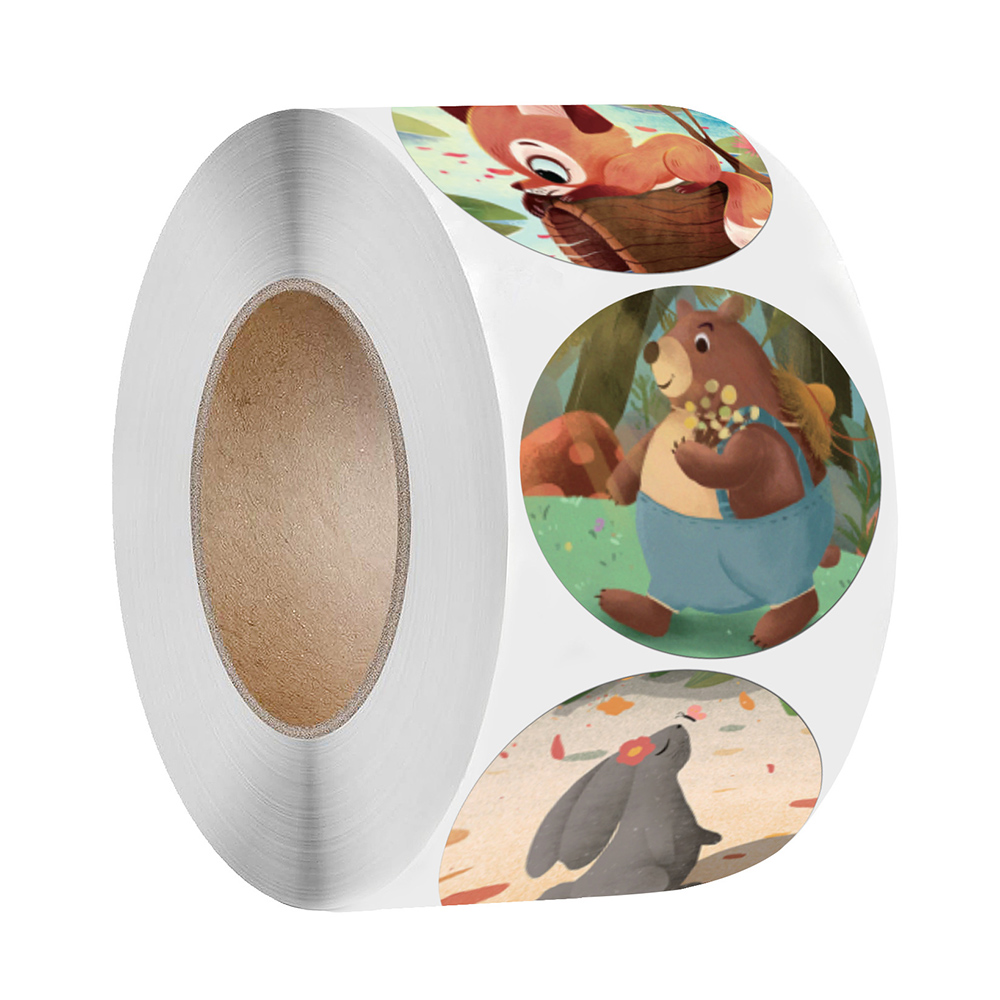 100-500pcs 1inch Cartoon Animal Children Sticker Label Thank You Cute Toy Game Sticker DIY Gift Sealing Label Decoration Supp 100-500pcs 1inch Cartoon Animal Children Sticker Label Thank You Cute Toy Game Sticker DIY Gift Sealing Label Decoration Supp