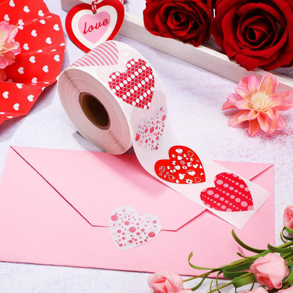 50-500pcs Red Heart Shape Labels Valentine's Day Paper Packaging Sticker Candy Dragee Bag Gift Box Packing Bag Wedding 50-500pcs Red Heart Shape Labels Valentine's Day Paper Packaging Sticker Candy Dragee Bag Gift Box Packing Bag Wedding