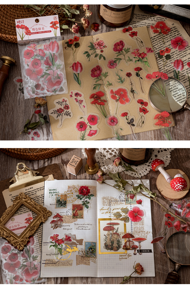 Mr.paper 40Pcs/Bag Plant Flower Series Decorative Diary Sticker Scrapbook Planner Decorative Stationery Sticker Mr.paper 40Pcs/Bag Plant Flower Series Decorative Diary Sticker Scrapbook Planner Decorative Stationery Sticker