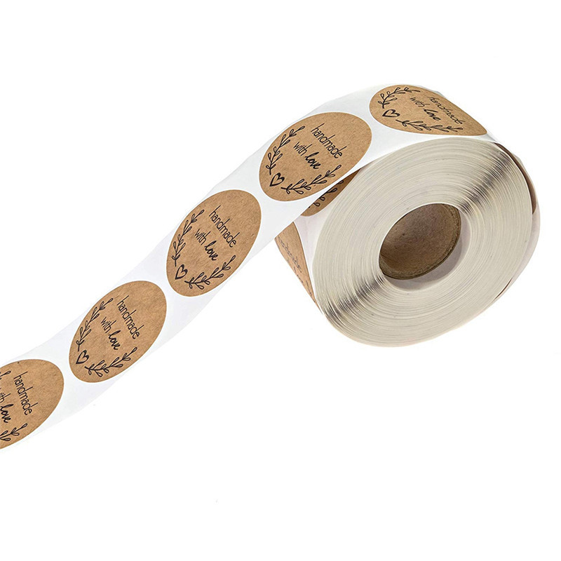 100-500pcs Round Natural Kraft Handmade Stickers Scrapbooking For Package Adhesive Thank You Sticker Seal Labels Stationery 100-500pcs Round Natural Kraft Handmade Stickers Scrapbooking For Package Adhesive Thank You Sticker Seal Labels Stationery