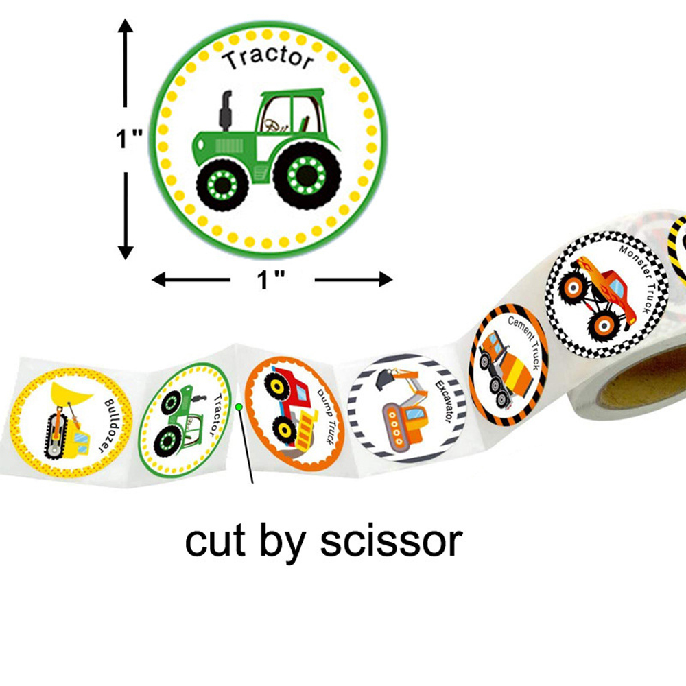 100-500pcs Truck Stickers for Kids Scrapbooking Reward Sticker Construction Car Birthday Party Gift Toy Decor for Children 100-500pcs Truck Stickers for Kids Scrapbooking Reward Sticker Construction Car Birthday Party Gift Toy Decor for Children