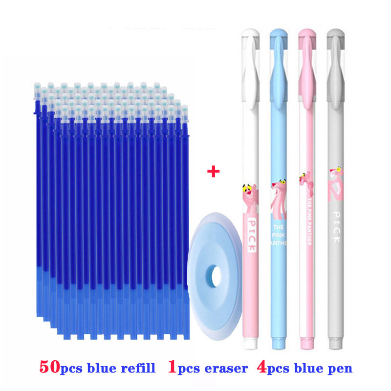 55pcs/set Colored Ink Erasable Pen Refills Rods 0.5mm Magic Erasable Gel Pen Washable Handle Office School Writing Stationery 55pcs/set Colored Ink Erasable Pen Refills Rods 0.5mm Magic Erasable Gel Pen Washable Handle Office School Writing Stationery