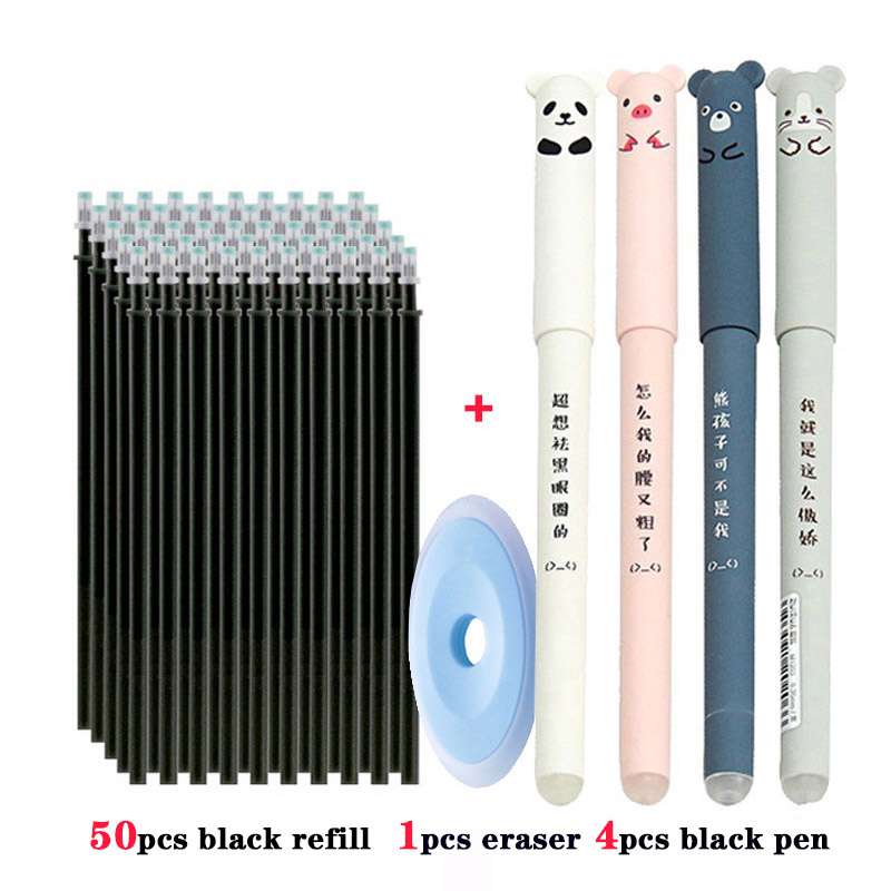 55pcs/set Colored Ink Erasable Pen Refills Rods 0.5mm Magic Erasable Gel Pen Washable Handle Office School Writing Stationery 55pcs/set Colored Ink Erasable Pen Refills Rods 0.5mm Magic Erasable Gel Pen Washable Handle Office School Writing Stationery