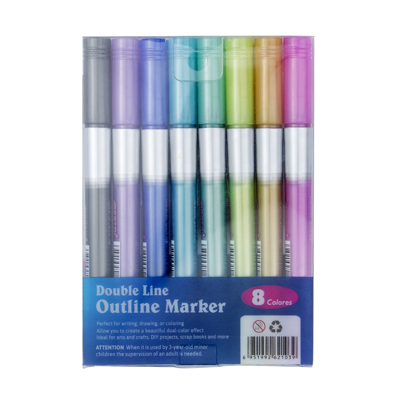 12 Color Double Line Outline Art Pen Marker Pen DIY Graffiti Outline Marker Pen Highlighter Scrapbook Bullet Diary Poster Card 12 Color Double Line Outline Art Pen Marker Pen DIY Graffiti Outline Marker Pen Highlighter Scrapbook Bullet Diary Poster Card
