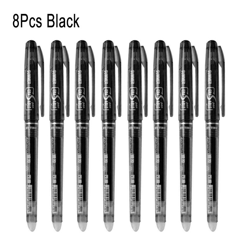 8Pcs/Set Erasable Gel Pen 0.7mm 0.5mm Bullet Tip Blue Black Red Ink Refill Rods 8 Color Writing Drawing Painting Washable Handle 8Pcs/Set Erasable Gel Pen 0.7mm 0.5mm Bullet Tip Blue Black Red Ink Refill Rods 8 Color Writing Drawing Painting Washable Handle
