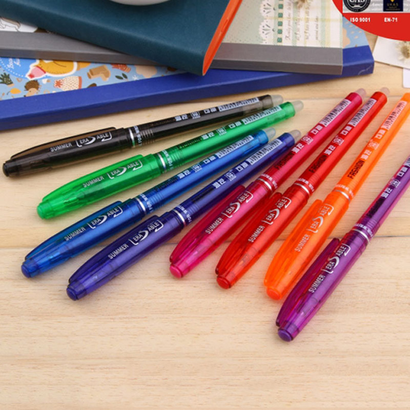 8Pcs/Set Erasable Gel Pen 0.7mm 0.5mm Bullet Tip Blue Black Red Ink Refill Rods 8 Color Writing Drawing Painting Washable Handle 8Pcs/Set Erasable Gel Pen 0.7mm 0.5mm Bullet Tip Blue Black Red Ink Refill Rods 8 Color Writing Drawing Painting Washable Handle
