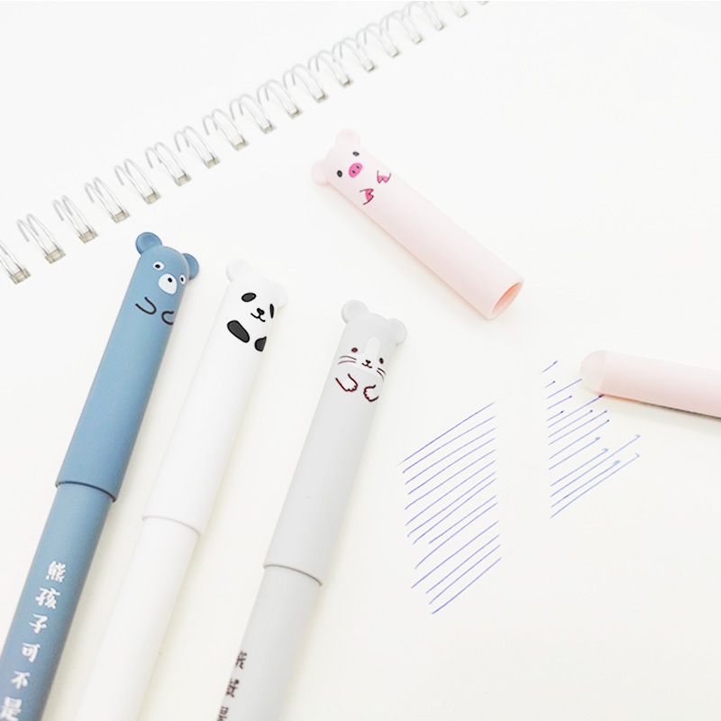 26 pcs/set Animals Panda Erasable Gel Pen 0.5mm Erasable Pen Refills Rods Washable Handle School Office Supplies Stationery 26 pcs/set Animals Panda Erasable Gel Pen 0.5mm Erasable Pen Refills Rods Washable Handle School Office Supplies Stationery