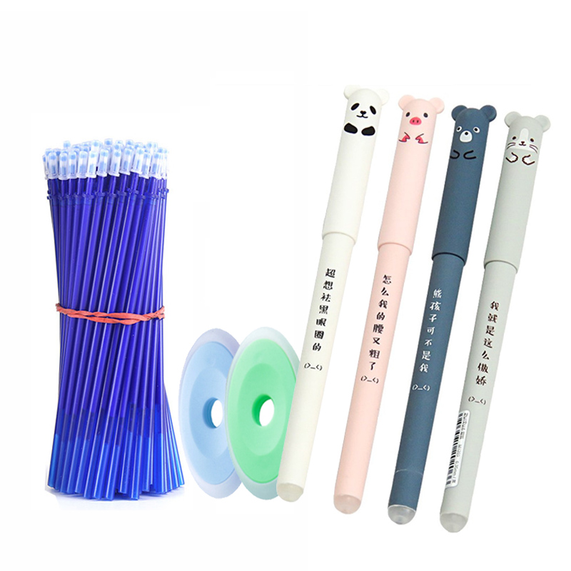 26 pcs/set Animals Panda Erasable Gel Pen 0.5mm Erasable Pen Refills Rods Washable Handle School Office Supplies Stationery 26 pcs/set Animals Panda Erasable Gel Pen 0.5mm Erasable Pen Refills Rods Washable Handle School Office Supplies Stationery