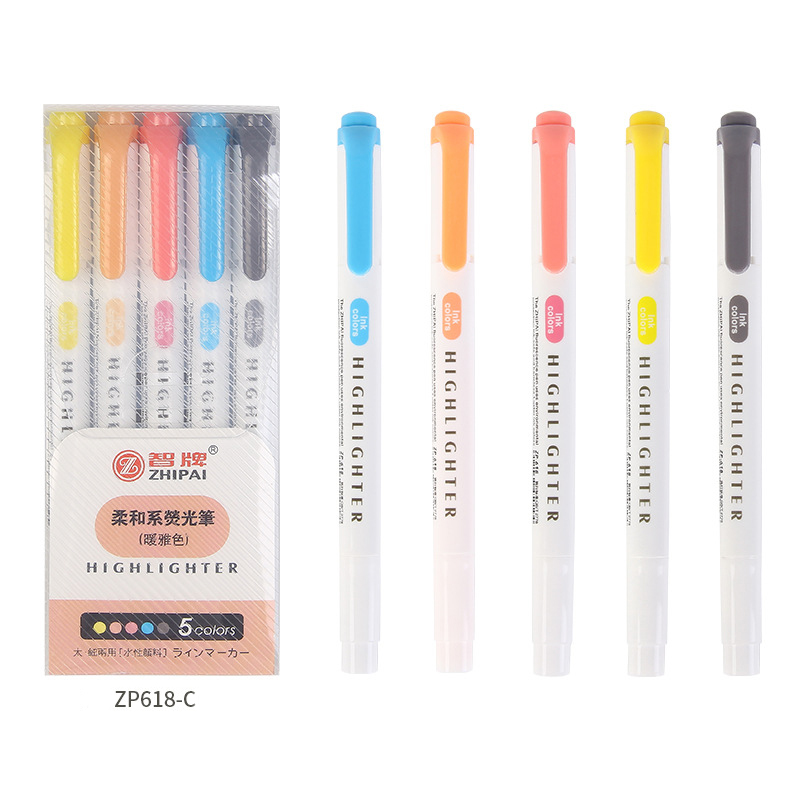 5 Colors/box Double Headed Highlighter Pen Set Fluorescent Markers Highlighters Pens Art Marker Japanese Cute Kawaii Stationery 5 Colors/box Double Headed Highlighter Pen Set Fluorescent Markers Highlighters Pens Art Marker Japanese Cute Kawaii Stationery