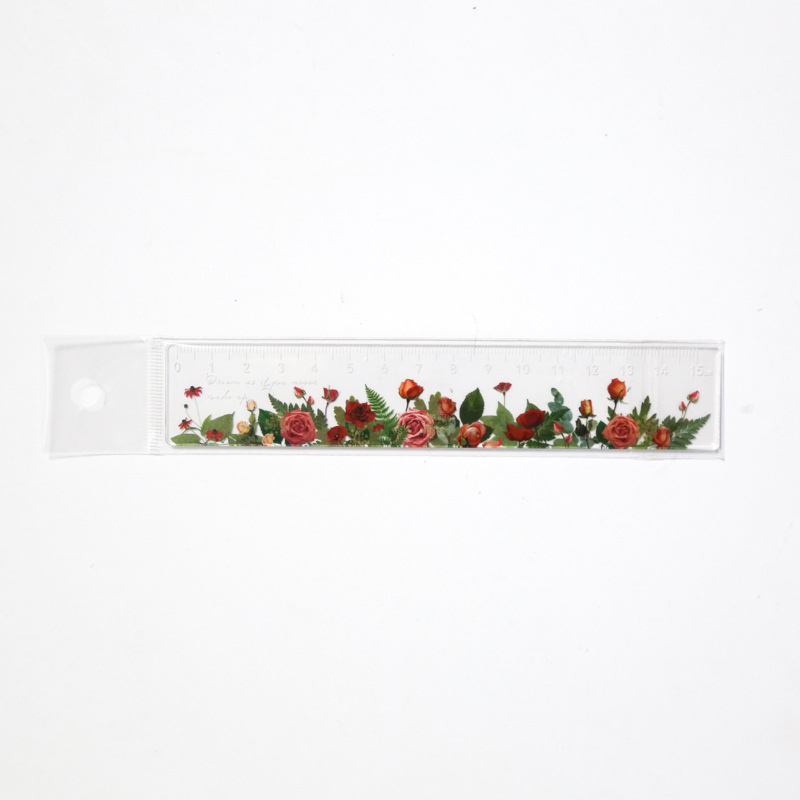 15 cm Daisy rose Ruler Multifunction diy Drawing Tools Student flower Rulers Double-duty School Office Supplies school supplies 15 cm Daisy rose Ruler Multifunction diy Drawing Tools Student flower Rulers Double-duty School Office Supplies school supplies