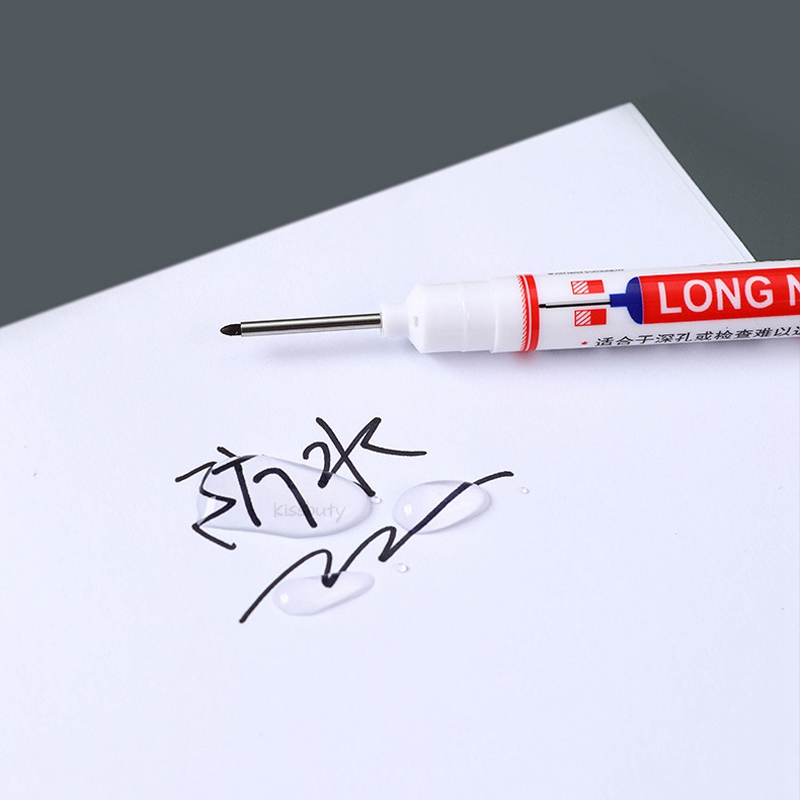 20MM Red/Black/Blue Ink Long Head Markers Bathroom Woodworking Decoration Multi-purpose Deep Hole Marker Pens 20MM Red/Black/Blue Ink Long Head Markers Bathroom Woodworking Decoration Multi-purpose Deep Hole Marker Pens