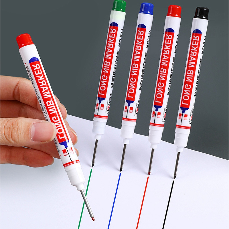 20MM Red/Black/Blue Ink Long Head Markers Bathroom Woodworking Decoration Multi-purpose Deep Hole Marker Pens 20MM Red/Black/Blue Ink Long Head Markers Bathroom Woodworking Decoration Multi-purpose Deep Hole Marker Pens