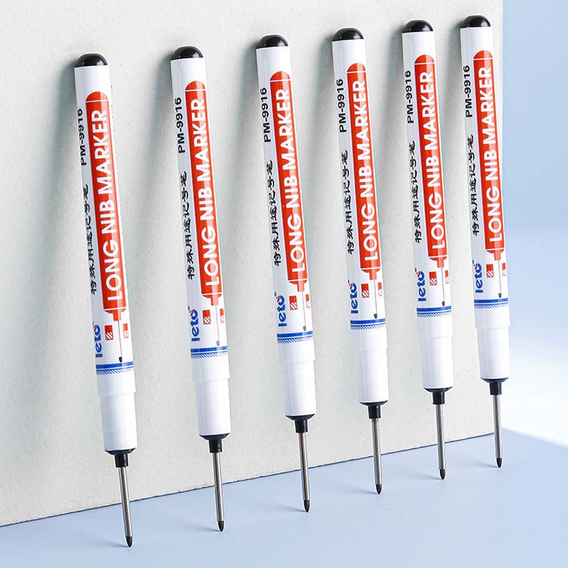 20MM Red/Black/Blue Ink Long Head Markers Bathroom Woodworking Decoration Multi-purpose Deep Hole Marker Pens 20MM Red/Black/Blue Ink Long Head Markers Bathroom Woodworking Decoration Multi-purpose Deep Hole Marker Pens
